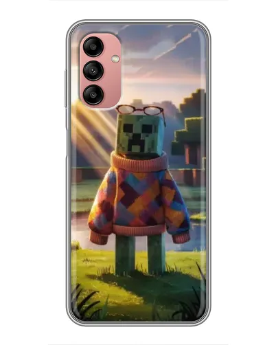 Чехол для Samsung Galaxy A04s с картинкой «Крипер в свитере» Чехол для Samsung Galaxy A04s с картинкой «Крипер в свитере»