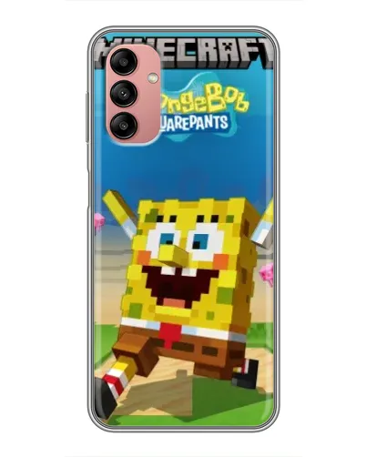 Чехол для Samsung Galaxy A04s с картинкой «Губка Боб Minecraft» Чехол для Samsung Galaxy A04s с картинкой «Губка Боб Minecraft»