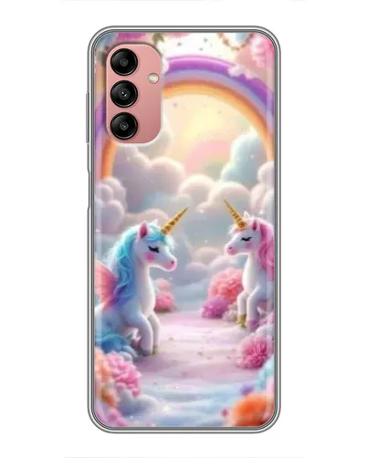 Чехол для Samsung Galaxy A04s с картинкой «Радуга и единороги» Чехол для Samsung Galaxy A04s с картинкой «Радуга и единороги»