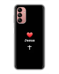 Чохол для Samsung Galaxy A04s з картинкою «Серце - Jesus»