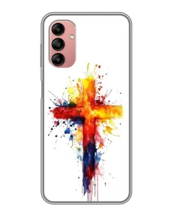 Чохол для Samsung Galaxy A04s з картинкою «Акварельний хрест»
