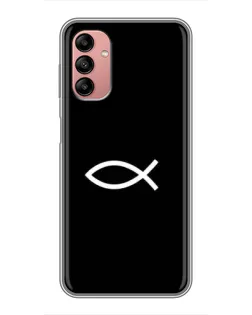 Чехол для Samsung Galaxy A04s с картинкой «Символ рыбы Jesus» Чехол для Samsung Galaxy A04s с картинкой «Символ рыбы Jesus»