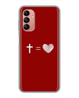 Чехол для Samsung Galaxy A04s с картинкой «Уравнение любви» Чехол для Samsung Galaxy A04s с картинкой «Уравнение любви»