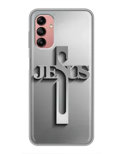 Чехол для Samsung Galaxy A04s с картинкой «Металлический крест Jesus» Чехол для Samsung Galaxy A04s с картинкой «Металлический крест Jesus»