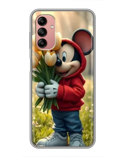 Чехол для Samsung Galaxy A04s с картинкой «Микки с тюльпанами» Чехол для Samsung Galaxy A04s с картинкой «Микки с тюльпанами»