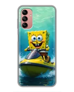 Чохол для Samsung Galaxy A04s з картинкою «Спанч Боб на гідроциклі» Чохол для Samsung Galaxy A04s з картинкою «Спанч Боб на гідроциклі»