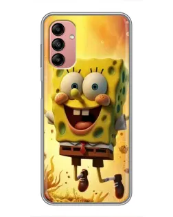 Чехол для Samsung Galaxy A04s с картинкой «Губка Боб прыгает» Чехол для Samsung Galaxy A04s с картинкой «Губка Боб прыгает»