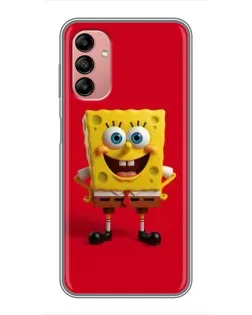 Чехол для Samsung Galaxy A04s с картинкой «Спанч Боб на красном» Чехол для Samsung Galaxy A04s с картинкой «Спанч Боб на красном»