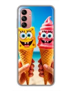 Чехол для Samsung Galaxy A04s с картинкой «Спанч Боб мороженое» Чехол для Samsung Galaxy A04s с картинкой «Спанч Боб мороженое»
