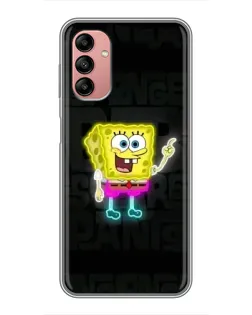 Чехол для Samsung Galaxy A04s с картинкой «Неоновый Губка Боб» Чехол для Samsung Galaxy A04s с картинкой «Неоновый Губка Боб»