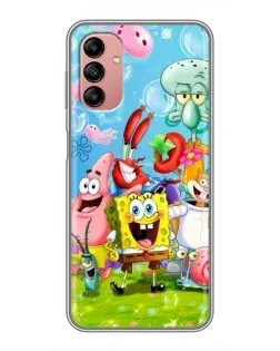 Чехол для Samsung Galaxy A04s с картинкой «Губка Боб и друзья» Чехол для Samsung Galaxy A04s с картинкой «Губка Боб и друзья»