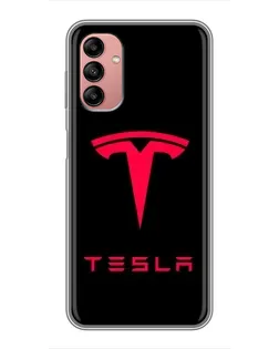 Чохол для Samsung Galaxy A04s з картинкою «Tesla Red Logo»
