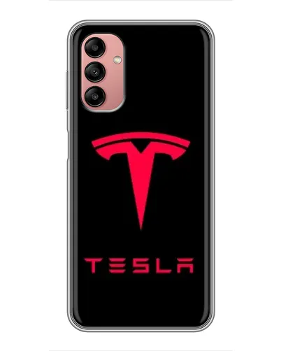 Чохол для Samsung Galaxy A04s з картинкою «Tesla Red Logo»