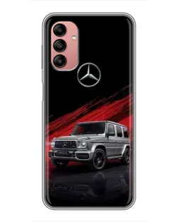 Чохол для Samsung Galaxy A04s з картинкою «Mercedes G-Class червоний»