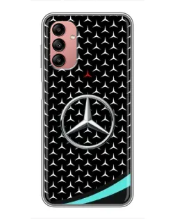 Чохол для Samsung Galaxy A04s з картинкою «Mercedes — бірюзовий акцент»