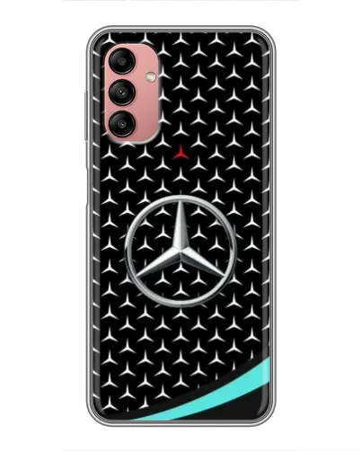 Чохол для Samsung Galaxy A04s з картинкою «Mercedes — бірюзовий акцент»