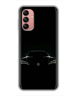 Чохол для Samsung Galaxy A04s з картинкою «Mercedes — силует авто»