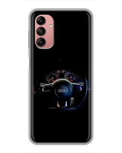 Чохол для Samsung Galaxy A04s з картинкою «Салон Audi — кермо»