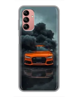 Чохол для Samsung Galaxy A04s з картинкою «Audi у хмарах диму»