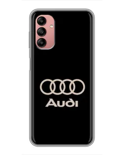 Чохол для Samsung Galaxy A04s з картинкою «Audi — золотий логотип»
