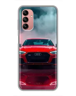 Чохол для Samsung Galaxy A04s з картинкою «Audi RS — червоний стиль»