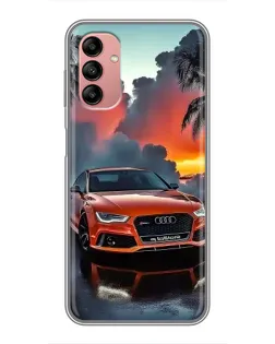 Чохол для Samsung Galaxy A04s з картинкою «Audi — захід сонця»