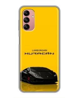 Чохол для Samsung Galaxy A04s з картинкою «Lamborghini Huracan чорний»
