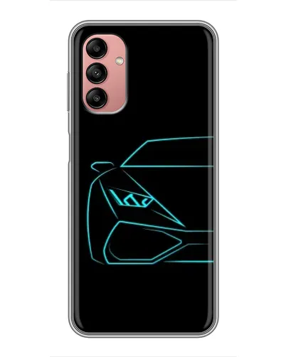 Чохол для Samsung Galaxy A04s з картинкою «Блакитний силует Lamborghini» Чохол для Samsung Galaxy A04s з картинкою «Блакитний силует Lamborghini»