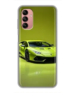 Чохол для Samsung Galaxy A04s з картинкою «Салатовий Lamborghini Huracan»