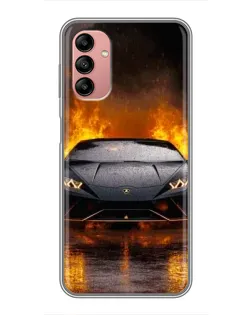 Чохол для Samsung Galaxy A04s з картинкою «Lamborghini у вогні»
