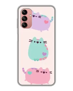Чохол для Samsung Galaxy A04s з картинкою «Pusheen тріо»