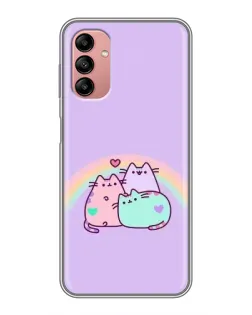 Чохол для Samsung Galaxy A04s з картинкою «Веселкові Пушини»