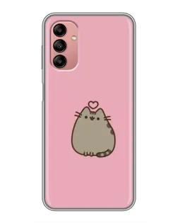 Чохол для Samsung Galaxy A04s з картинкою «Pusheen серце»