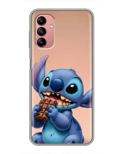 Чохол для Samsung Galaxy A04s з картинкою «Стіч їсть шоколад»