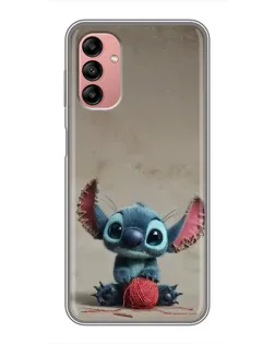 Чохол для Samsung Galaxy A04s з картинкою «Стіч на чоричневому фоні»