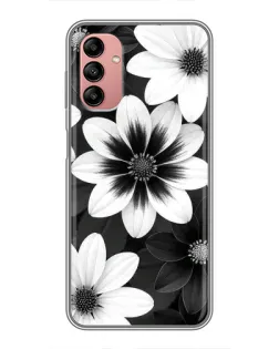 Чохол для Samsung Galaxy A04s з картинкою «Монохромні айстри»