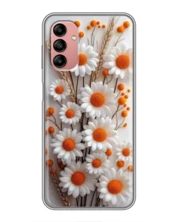 Чохол для Samsung Galaxy A04s з картинкою «Білі сухоцвіти»