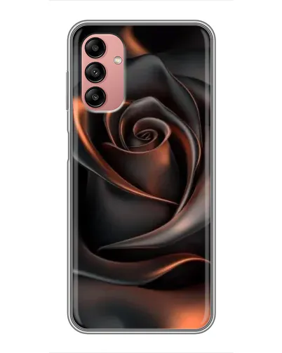 Чохол для Samsung Galaxy A04s з картинкою «Шовкова чорна троянда»
