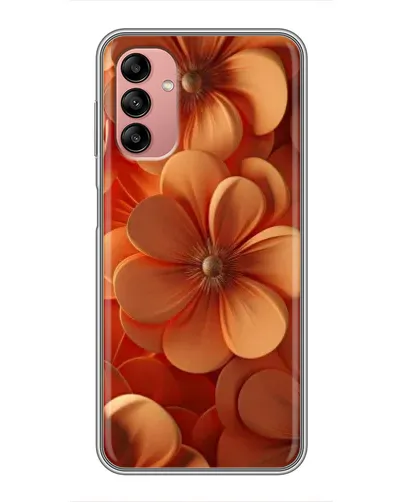 Чохол для Samsung Galaxy A04s з картинкою «Помаранчева макро квітка»