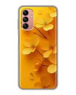 Чохол для Samsung Galaxy A04s з картинкою «Золоті пелюстки»