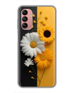 Чохол для Samsung Galaxy A04s з картинкою «Соняшник та ромашка»