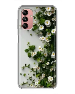 Чохол для Samsung Galaxy A04s з картинкою «Гілка дрібних білих квітів»