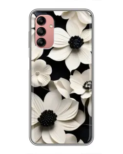 Чохол для Samsung Galaxy A04s з картинкою «Об'ємні білі квіти»