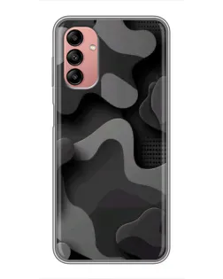 Чохол для Samsung Galaxy A04s з картинкою «Темний абстрактний камуфляж»