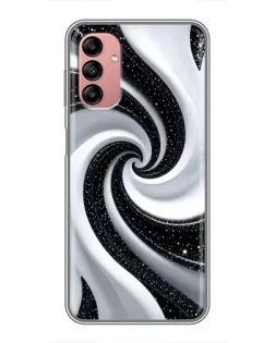 Чохол для Samsung Galaxy A04s з картинкою «Чорно-біла спіраль»