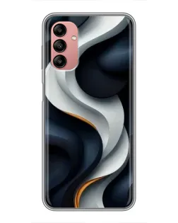 Чохол для Samsung Galaxy A04s з картинкою «Об'ємні чорно-білі стрічки»