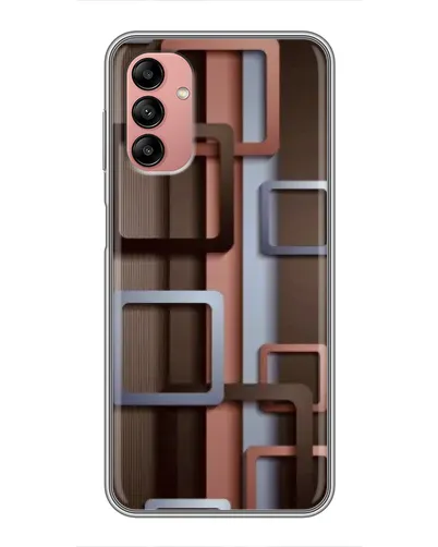 Чохол для Samsung Galaxy A04s з картинкою «Коричневі об'ємні квадрати» Чохол для Samsung Galaxy A04s з картинкою «Коричневі об'ємні квадрати»