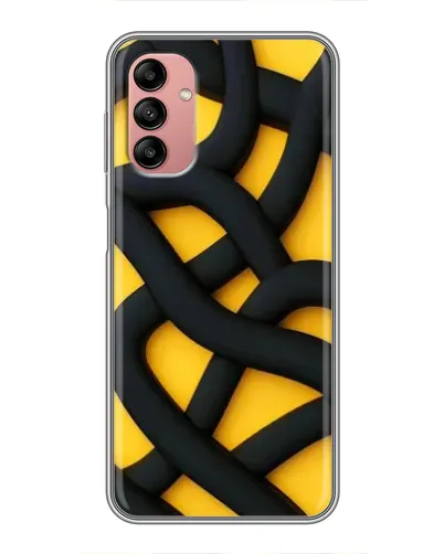Чохол для Samsung Galaxy A04s з картинкою «Чорне жовте переплетення» Чохол для Samsung Galaxy A04s з картинкою «Чорне жовте переплетення»