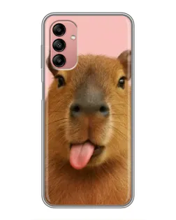 Чохол для Samsung Galaxy A04s з картинкою «Капібара з язиком»