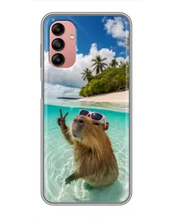 Чохол для Samsung Galaxy A04s з картинкою «Капібара на морі»